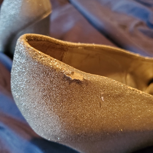 Silver sparkly wedges - Picture 4 of 4